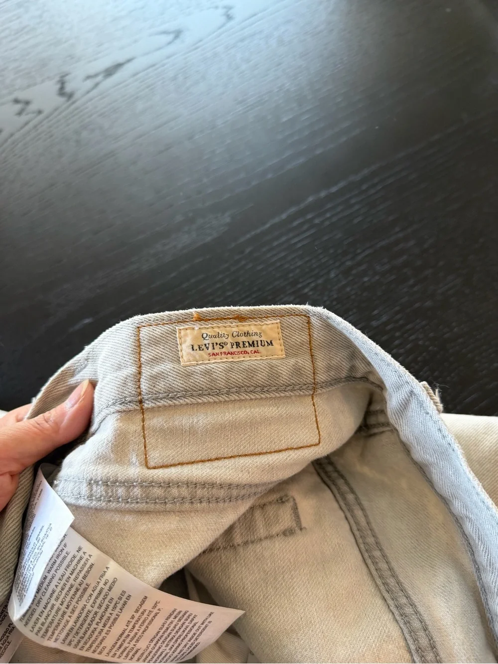 Levis Premium 551 Z Mens 28x32 Gray Acid Authentic Straight 80s Ankle 5 Pocket
